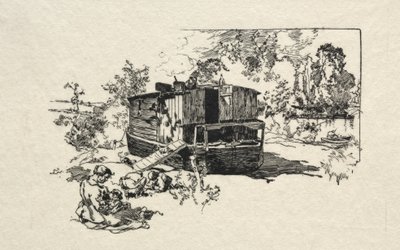 Boligbåt. av Auguste Louis Lepère