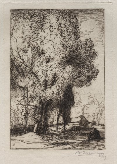 Bourrine i poplene av Auguste Louis Lepère