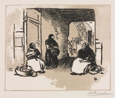 Brød-selgere av Auguste Louis Lepère
