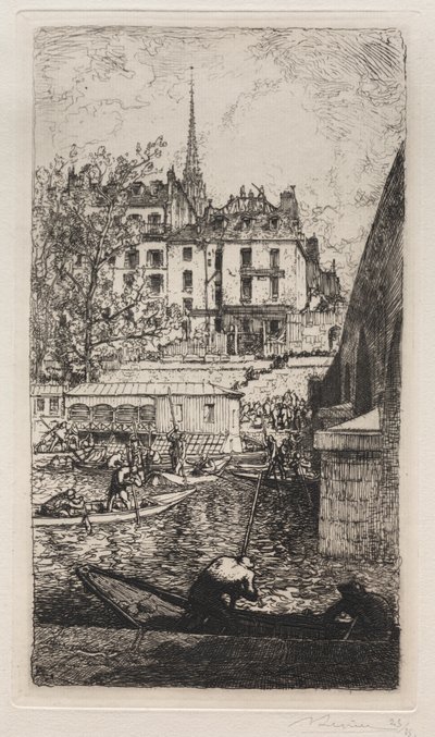 Riving av huset til Sabra av Auguste Louis Lepère