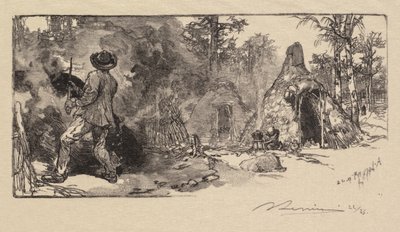 Fontainebleau-skogen: Kullmenn av Auguste Louis Lepère