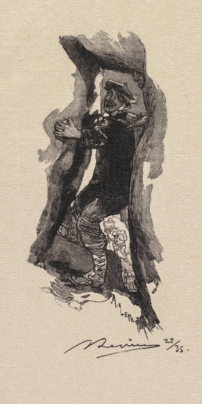 Fontainebleau Forest: Pass of the Seven Caverns La Forêt de Fontainebleau..., 1890. av Auguste Louis Lepère
