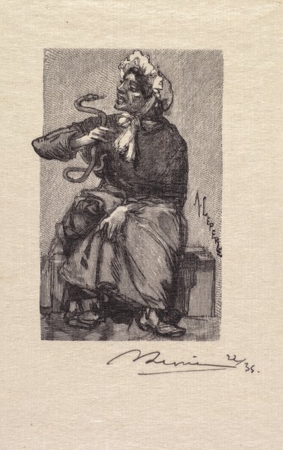 Fontainebleau Forest: Serpent Merchant av Auguste Louis Lepère
