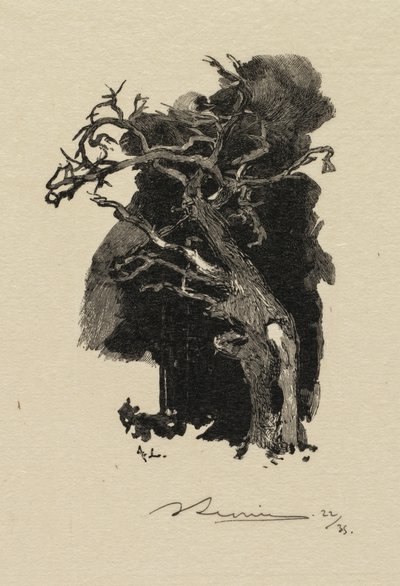 Fontainebleau Forest: The Raging One av Auguste Louis Lepère