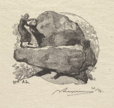 Fontainebleau Forest: The Trembling Rock av Auguste Louis Lepère
