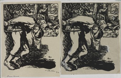 Snikskyttere, 1914. av Auguste Louis Lepère