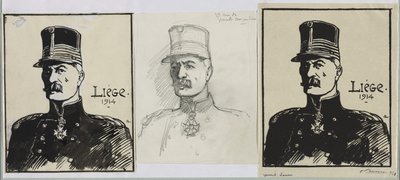 General Leman, 1914. av Auguste Louis Lepère