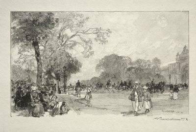 Avenue des Champs-Elysees av Auguste Louis Lepère