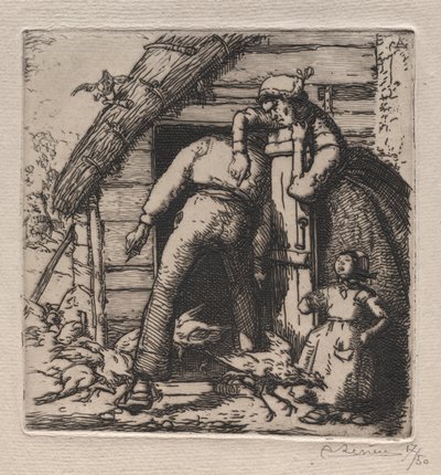 Kyllinghuset fanger den største av Auguste Louis Lepère