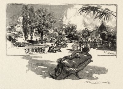 The Terrace of the Liberal Arts av Auguste Louis Lepère