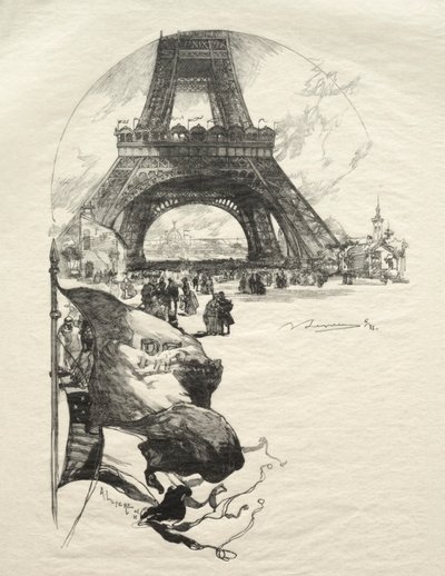 Eiffeltårnet. av Auguste Louis Lepère