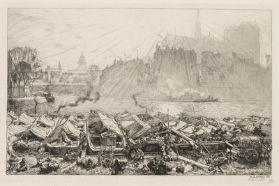 Det store eplemarkedet, 1917. av Auguste Louis Lepère