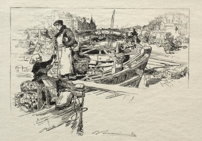 Eplemarkedet, nr. 1 av Auguste Louis Lepère