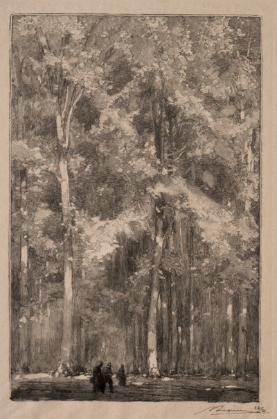 Le Matin, krysset mellom Forts Marlotte, 1889. av Auguste Louis Lepère