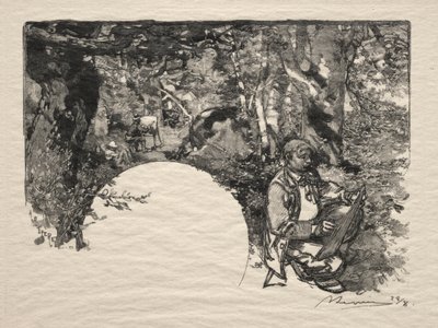 Malerne, 1890. av Auguste Louis Lepère