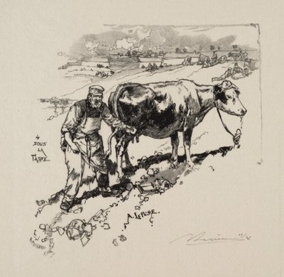Melkehandleren. av Auguste Louis Lepère