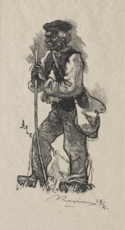 Slangetakeren, 1889. av Auguste Louis Lepère