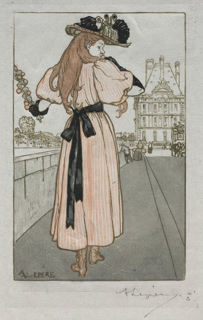 Paris Almanac, 1897: Vår av Auguste Louis Lepère