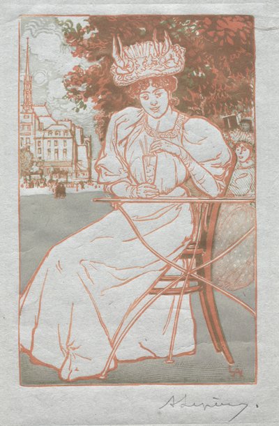 Paris Almanac, 1897: Sommer av Auguste Louis Lepère