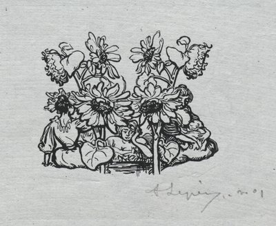 Paris Almanac, 1897: Halestykke, sommer, 1897. av Auguste Louis Lepère