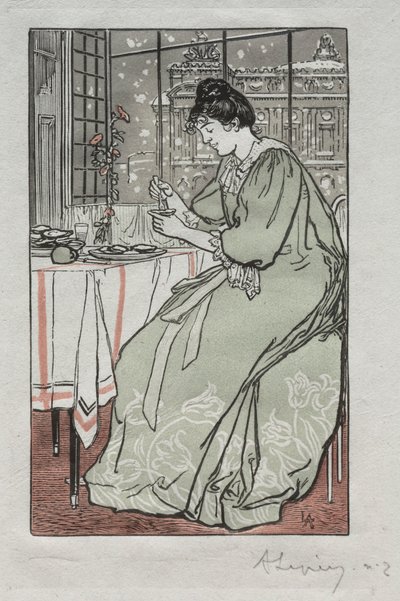 Paris Almanac, 1897: Vinter, 1897. av Auguste Louis Lepère