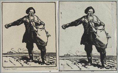 russisk bonde av Auguste Louis Lepère