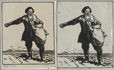 Russisk bonde, 1914. av Auguste Louis Lepère