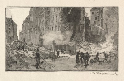 Place Gerson og Rue Restot. av Auguste Louis Lepère