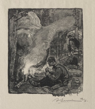Trelasthoggernes måltid av Auguste Louis Lepère