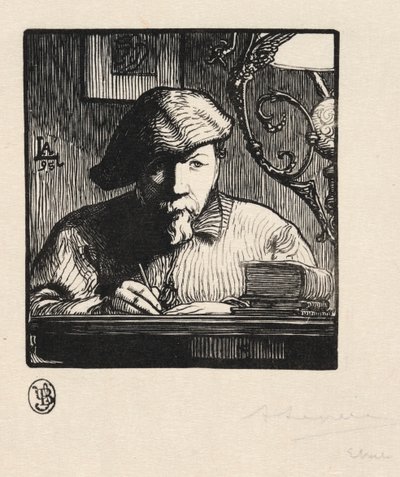 Selvportrett av Auguste Louis Lepère