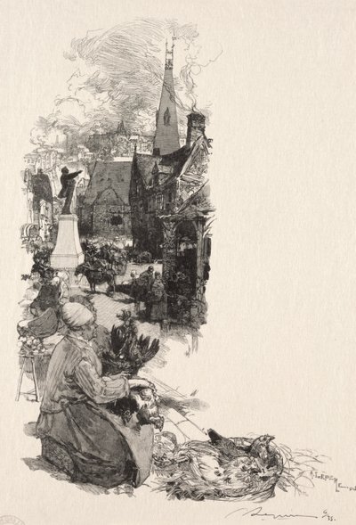 Statue av en stor mann av Auguste Louis Lepère