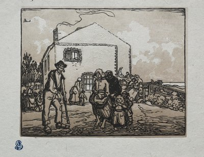 Tiggerne ved det siste huset, 1905. av Auguste Louis Lepère