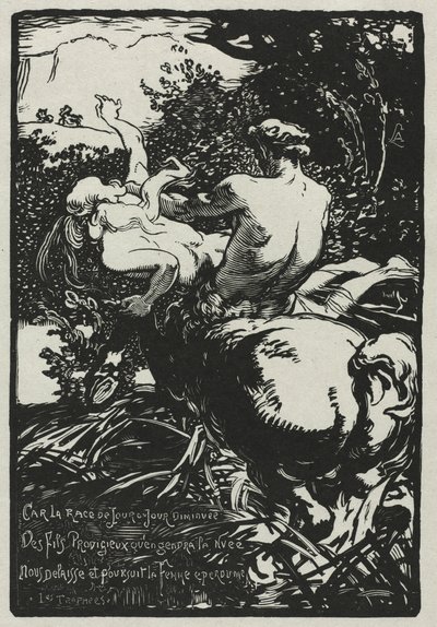 Kentauren, 1896. av Auguste Louis Lepère