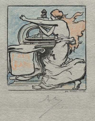 Printeren. av Auguste Louis Lepère
