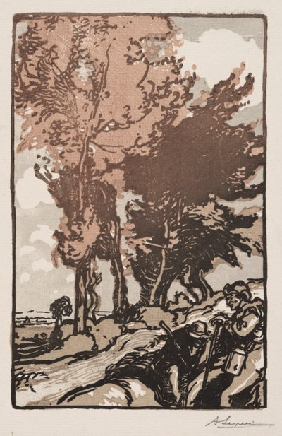 Hvilestedet, 1904. av Auguste Louis Lepère