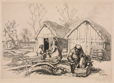 Vedhoggerens hus (Vendée) av Auguste Louis Lepère