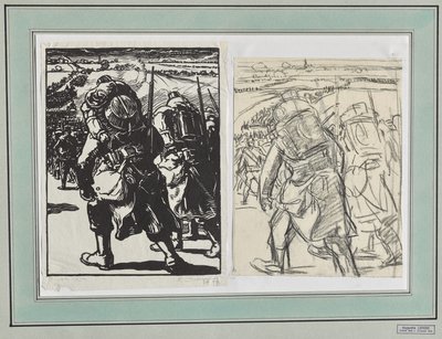 Troppen på marsj av Auguste Louis Lepère