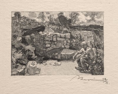 En steinbruddshytte av Auguste Louis Lepère
