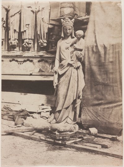 Statue av jomfruen, Notre Dame de Paris av Auguste Mestral