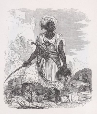 Psara fra The Complete Works of Béranger, 1836. av Auguste Raffet