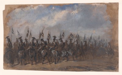 Skvadron av lansenerer av Auguste Raffet