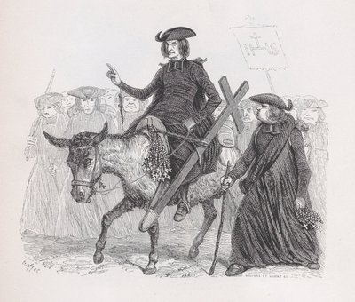 Misjonærene fra The Complete Works of Béranger, 1836. av Auguste Raffet