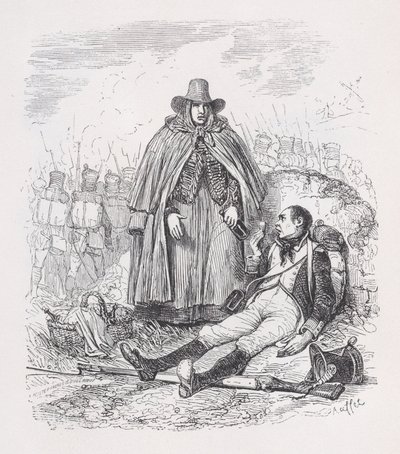 Vivandière fra The Complete Works of Béranger, 1836. av Auguste Raffet