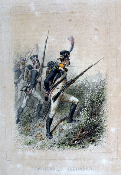 Tirailleur Voltigeur, Rifleman, 1859. av Auguste Raffet