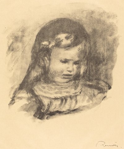 Claude Renoir, senket hode av Auguste Renoir