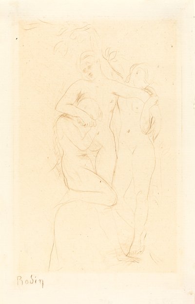 Souls in Purgatory, 1893. av Auguste Rodin