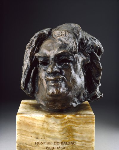 Balzac, leder før den siste studien (bronse) av Auguste Rodin