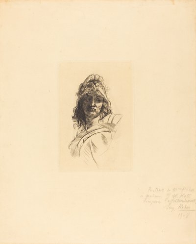 Buste de Bellone, 1883. av Auguste Rodin