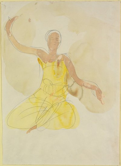 Tänzerin des Königlichen Kambodschanischen Balletts av Auguste Rodin