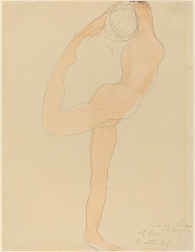 Dansende figur av Auguste Rodin